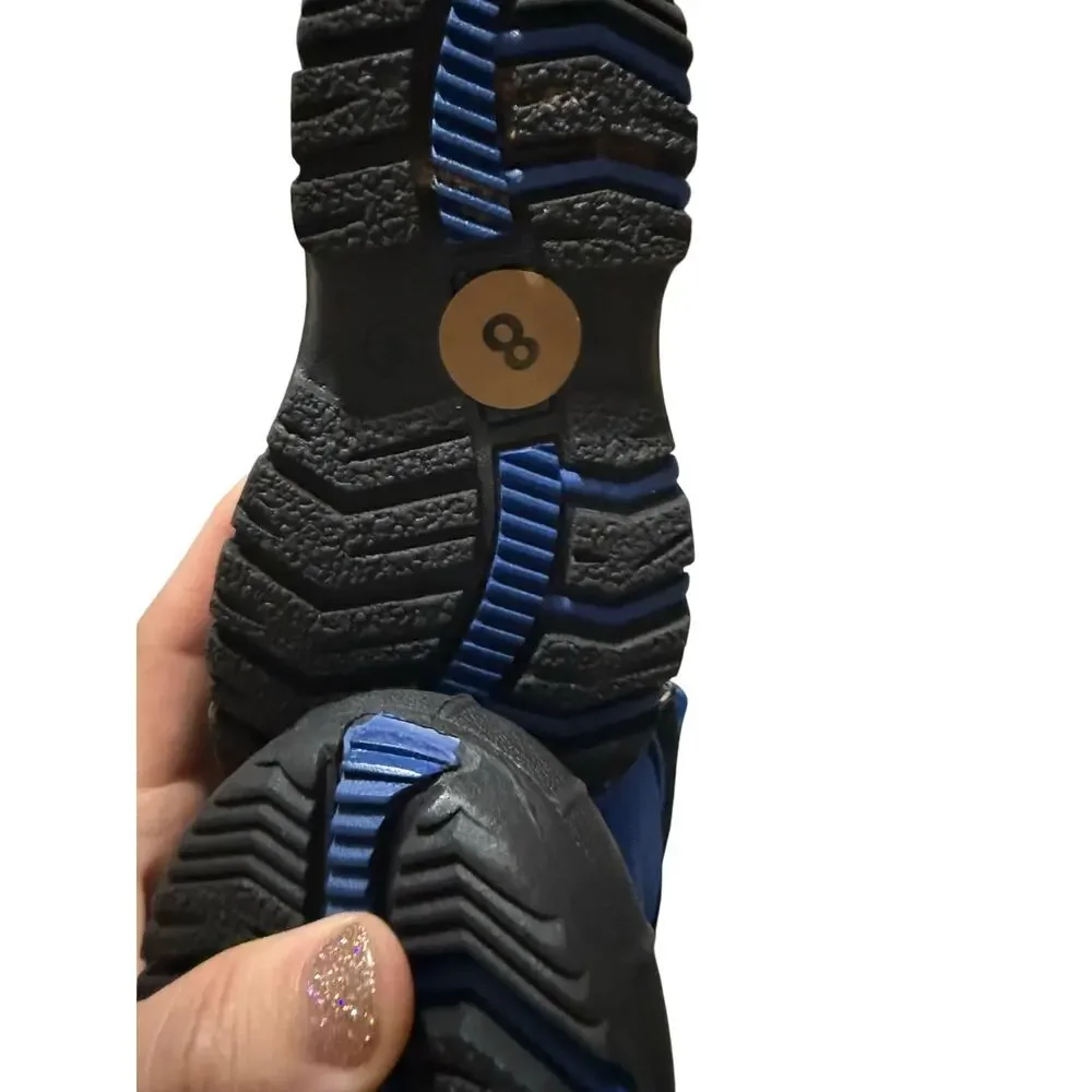 Totes Kids Size 8 Waterproof Snow Boots Black Blue NWT Winter